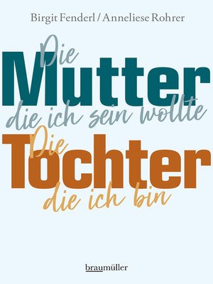 cover image of Die Mutter, die ich sein wollte. Die Tochter, die ich bin.